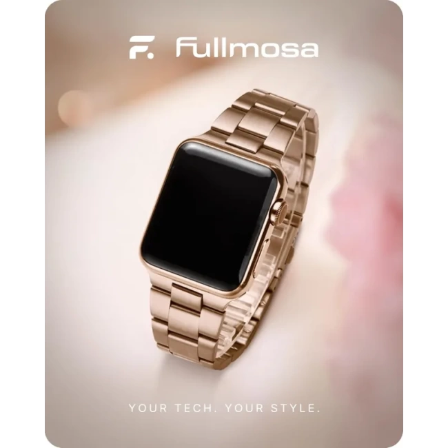 Fullmosa No Tools Needed Compatible Apple Watch Kordonları Rose Gold