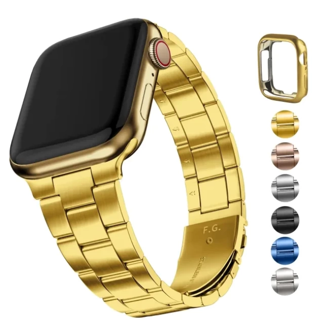 Fullmosa No Tools Needed Compatible Apple Watch Kordonları Sarı 42mm 44mm 45mm