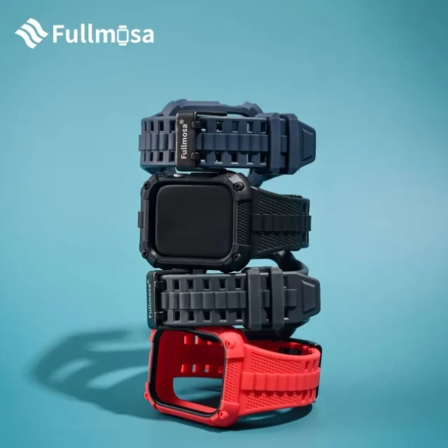 Fullmosa Saat Kordonları Sağlam iWatch Kordon Silikonu Gri