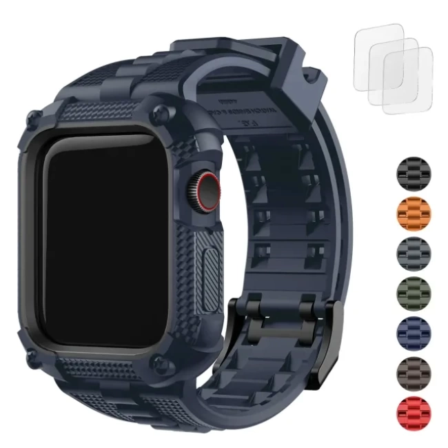 Fullmosa Saat Kordonları Sağlam iWatch Kordon Silikonu Mavi