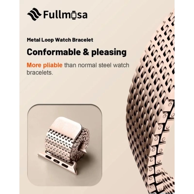Fullmosa Uyumlu Apple Watch Metal Bantlar