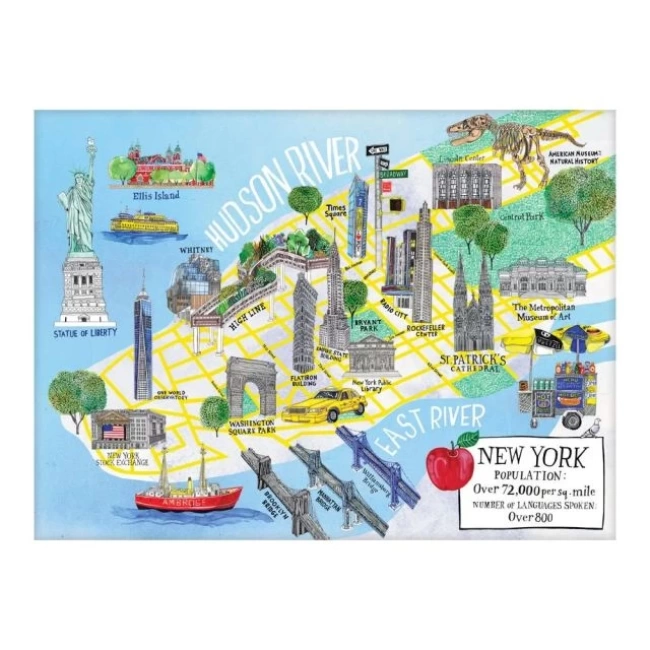 Galison Harita Puzzle New York City