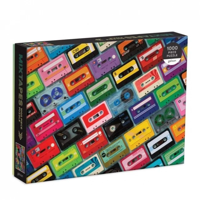 Galison Karışık Kaset Puzzle