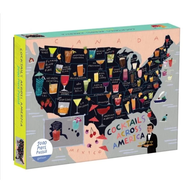 Galison Kokteyl Harita Puzzle