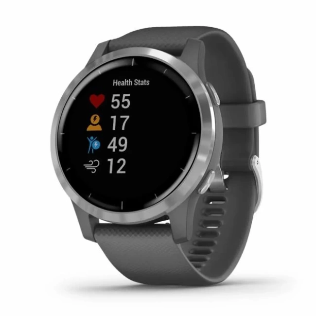 Garmin Vivoactive 4 Akıllı Saat Silver with Gray Band 45mm Smartwatch