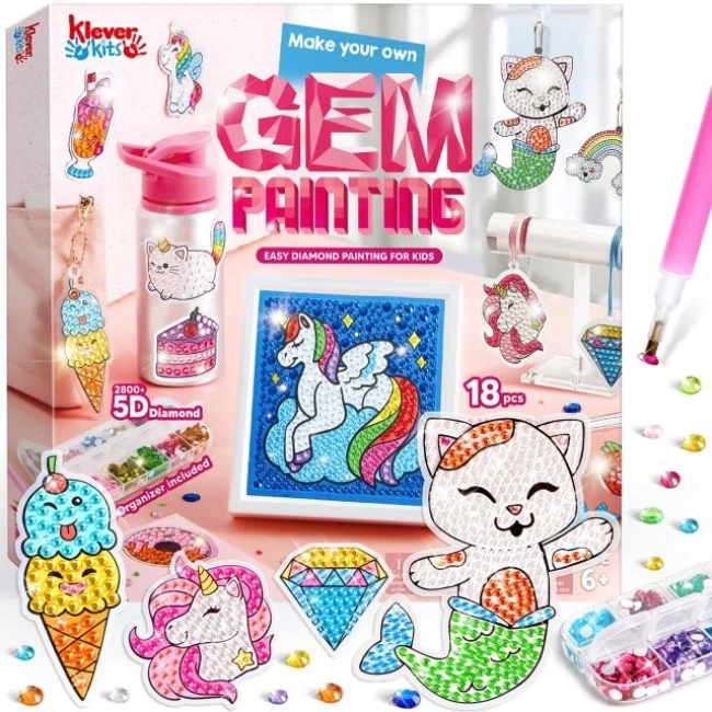 Gem Art Big 5D Gem ile Çocuklar Elmas Boyama Kiti