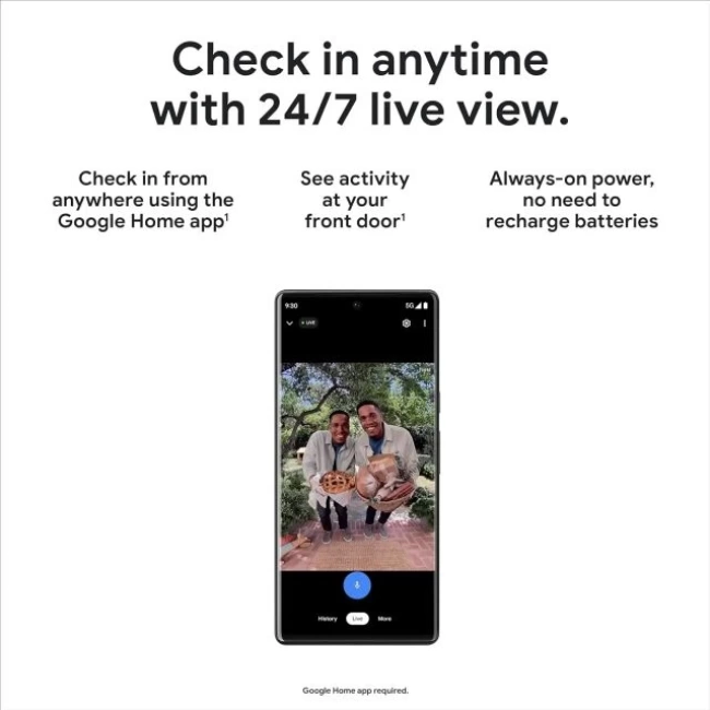 Google Nest 2. Nesil Görüntülü Kapı Zili Güvenlik Kamerası