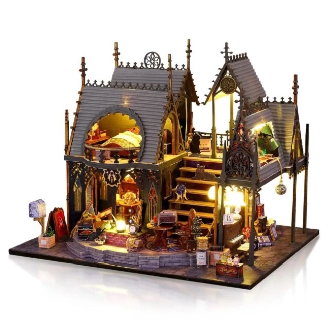 GuDoQi 1:24 Ölçekli Mobilyalı DIY Minyatür Ev Kiti