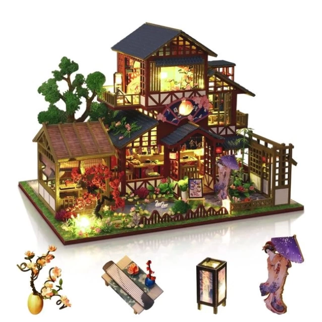 GuDoQi 1:24 Ölçekli Müzikli Minik Ev kiti