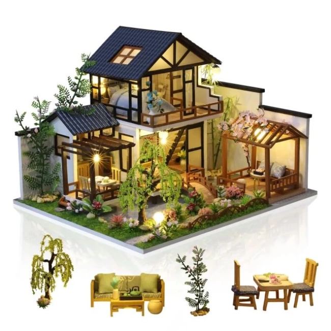 GuDoQi 1:24 Ölçekli Müzikli Minik Ev kiti