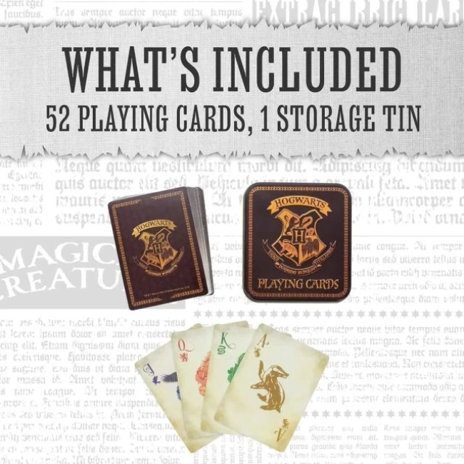 Harry Potter Hogwarts Evi Sembolleri Oyun Kartları
