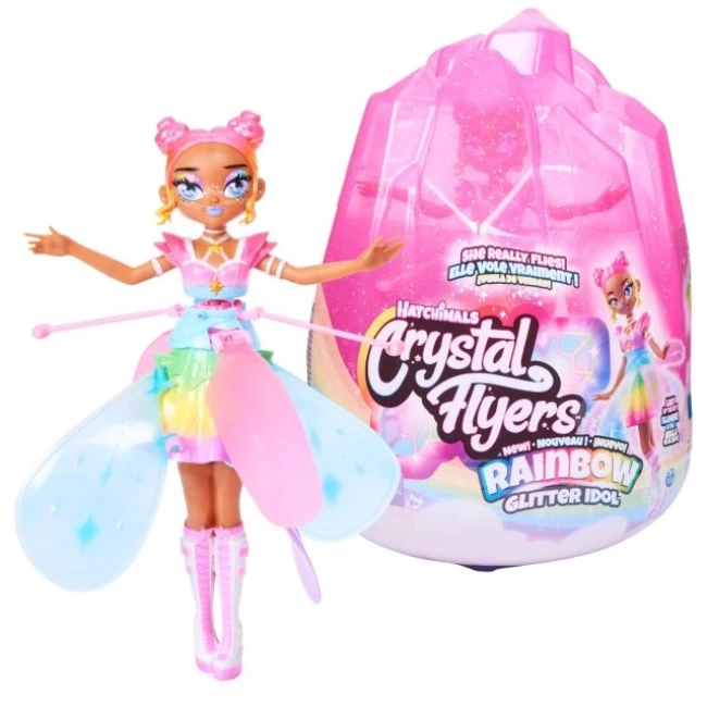 Hatchimals Crystal Flyers Pastel Kawaii Bebek Büyülü Uçan Oyuncak Rainbow Glitter
