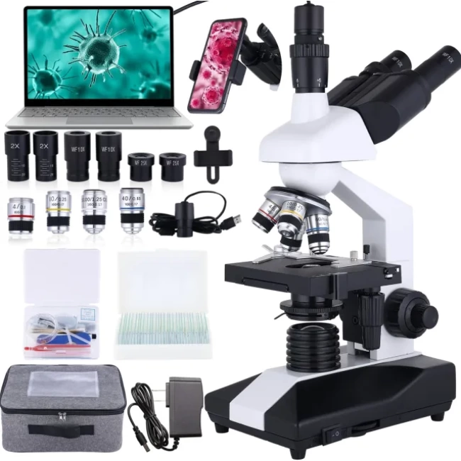 Herwicm 40X-2500X  Bileşik Trinoküler Mikroskop trinocular microscope