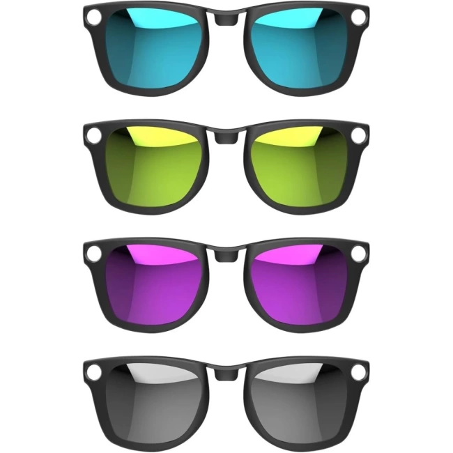 Hibloks 4 Adet Polarize Klips Ray-Ban Meta Wayfarer Akıllı Gözlük - Large