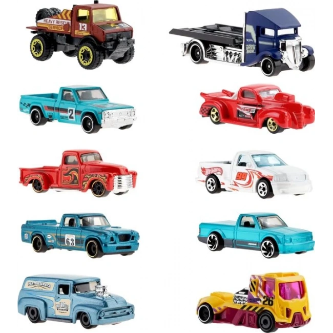 Hot Wheels 10lu Yarış Arabası Paketi