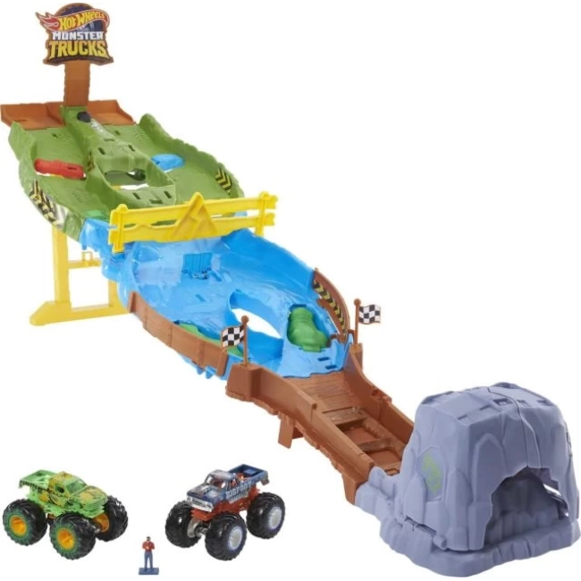 Hot Wheels Canavar Kamyonlar Yarış Pisti Oyun Seti Raceway Playset
