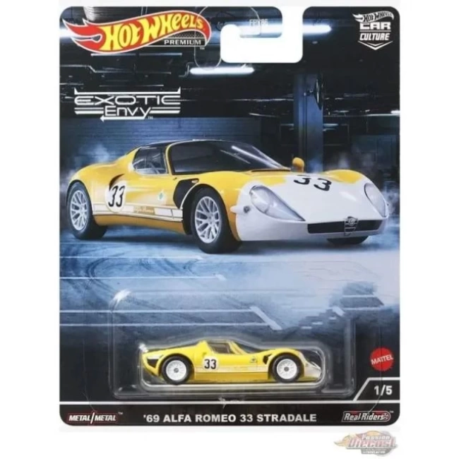 Hot Wheels Car Culture Circuit Legends 1969 Alfa Romeo 33 Oyuncak Araba