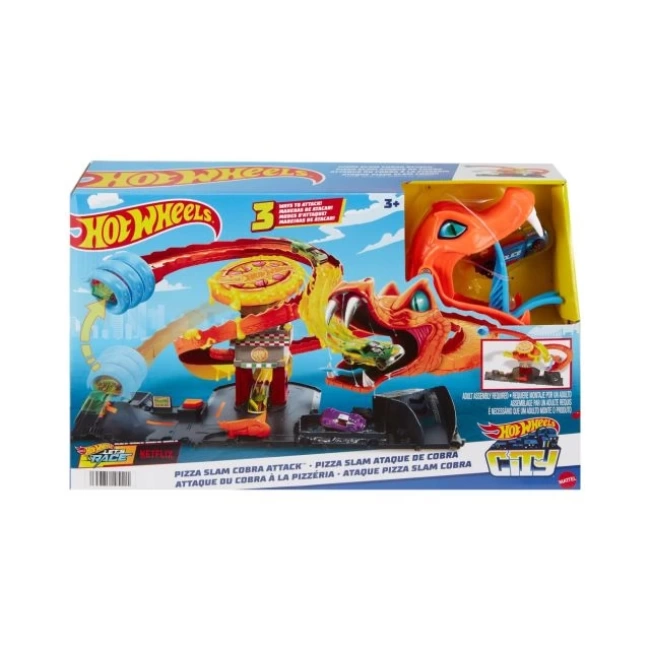 Hot Wheels City Oyuncak 1:64 Araba Pist Seti Pizza Cobra