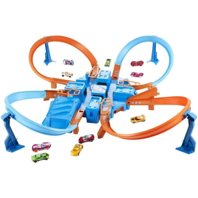 Hot Wheels Oyuncak Araba Palet Seti, Criss Cross Crash Crash Set