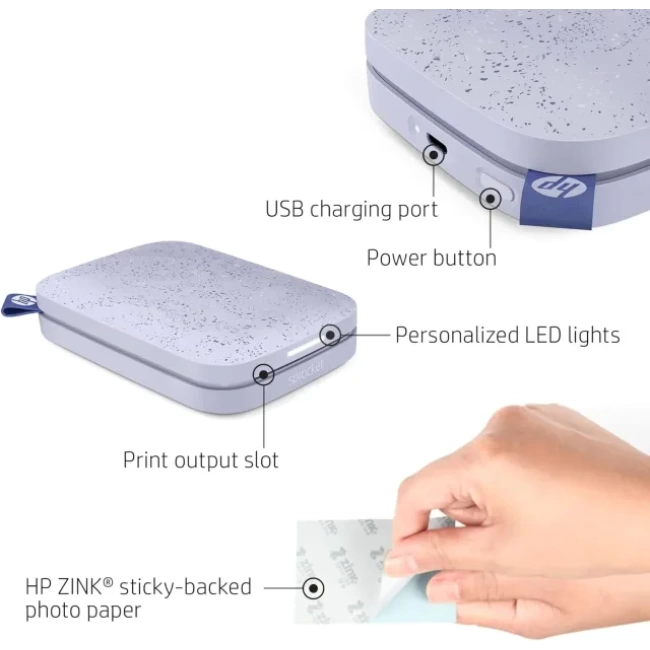 HP Sprocket Taşınabilir 2x3 Anında Fotoğraf Yazıcısı