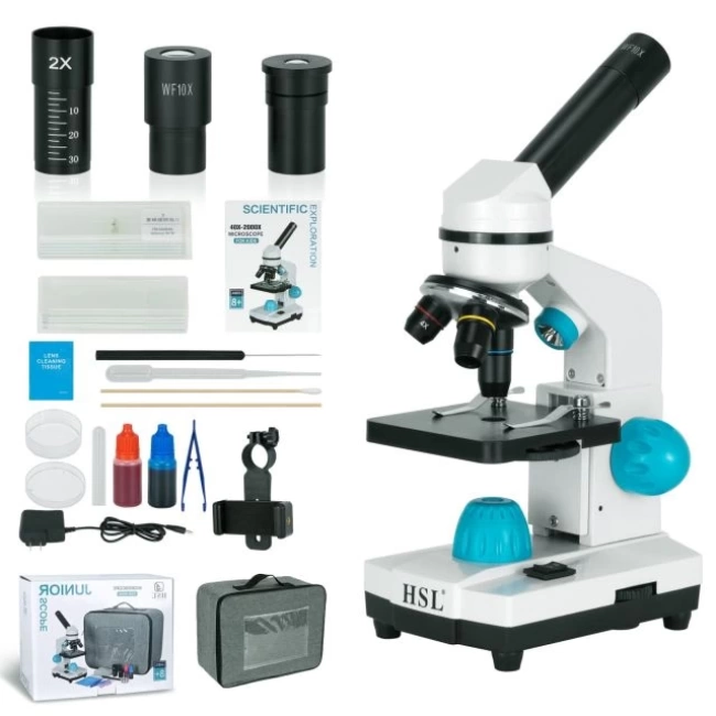 HSL 40X-2000X Bileşik Monoküler Mikroskop
