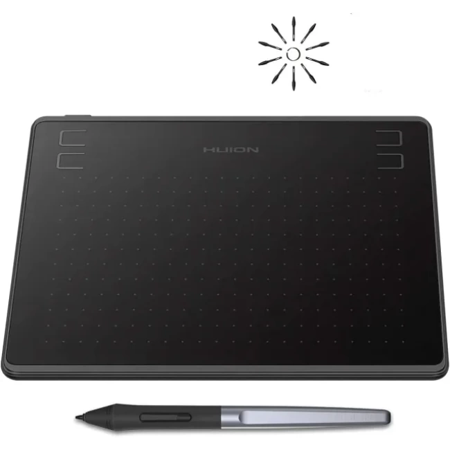 HUION HS64 Başlangıç Seviyesi Çizim Grafik Tableti Black