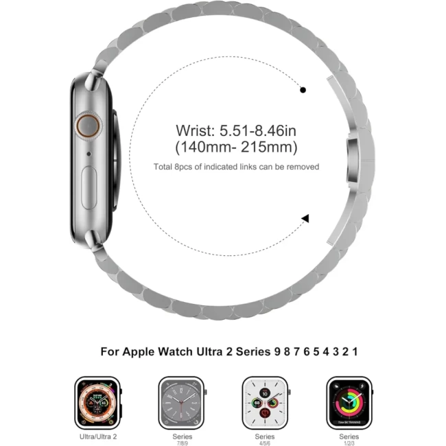 iiteeology Metal Bant Uyumlu Apple Watch Kordon