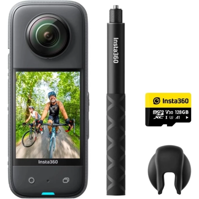 Insta360 ONE X2 360 Derece Su Geçirmez Aksiyon Kamerası Black Vlog Kit