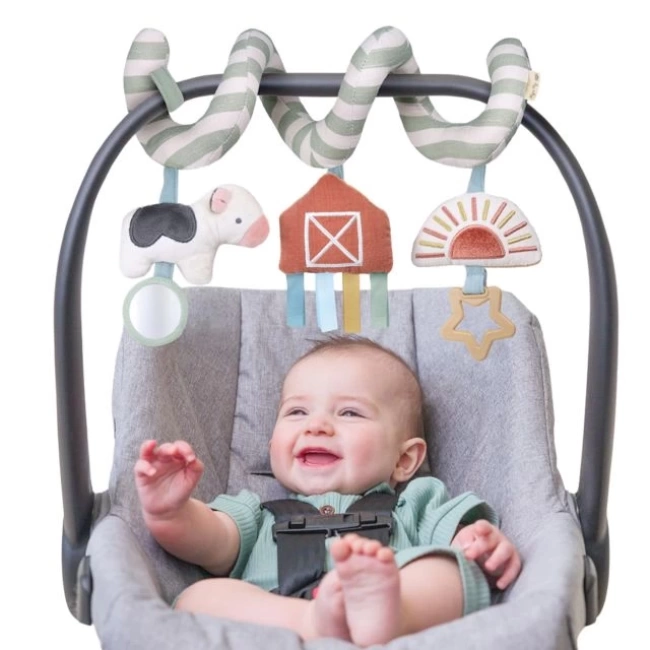 Itzy Ritzy Bebek Arabası İçin Spiral Aktivite Oyuncağı Farm