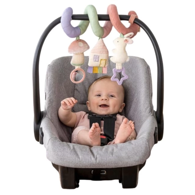 Itzy Ritzy Bebek Arabası İçin Spiral Aktivite Oyuncağı Pastel Gökkuşağı