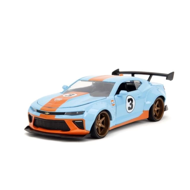 Jada Toys 1:24 2016 Chevy Camaro SS Widebody Gulf Döküm Araba