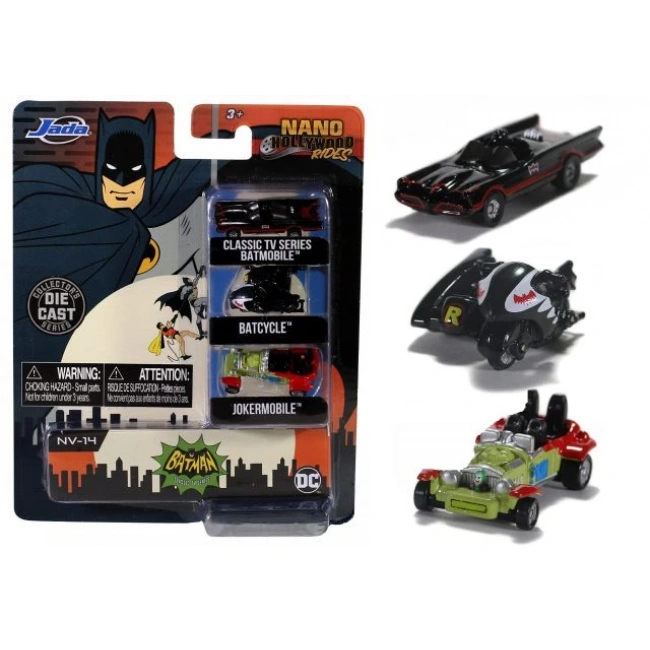 Jada Toys Batman 1966 3 lü Oyuncak Araba