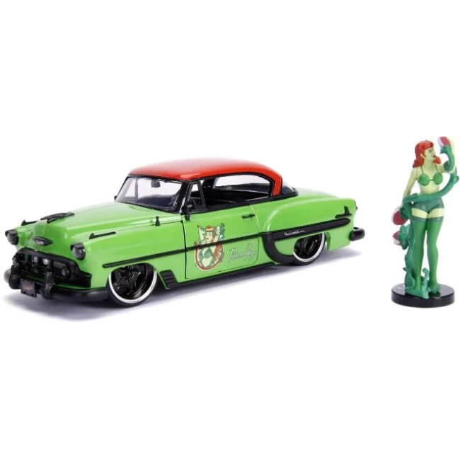 JADA Toys DC Comics Poison Ivy ve 1953 Chevy Bel Air Pres Döküm Araba