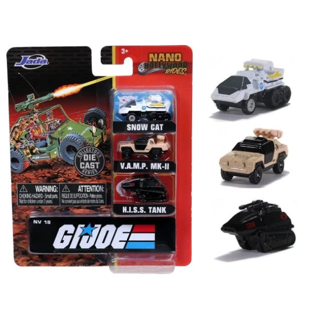 Jada Toys G.I. Joe Nano 3 lü Döküm Arabalar
