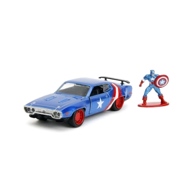 Jada Toys Marvel Avengers 1:32 1972 Plymouth GTX Döküm Araba