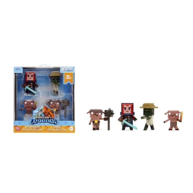 Jada Toys Minecraft Legends 4lü Paket Döküm Figürler Legends