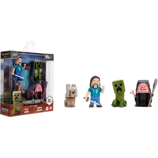 Jada Toys Minecraft Legends 4lü Paket Döküm Figürler