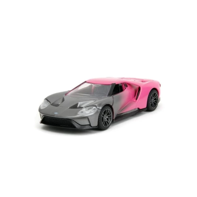 Jada Toys Pembe Fişler 1:32 W2 2017 Ford GT Döküm Araba