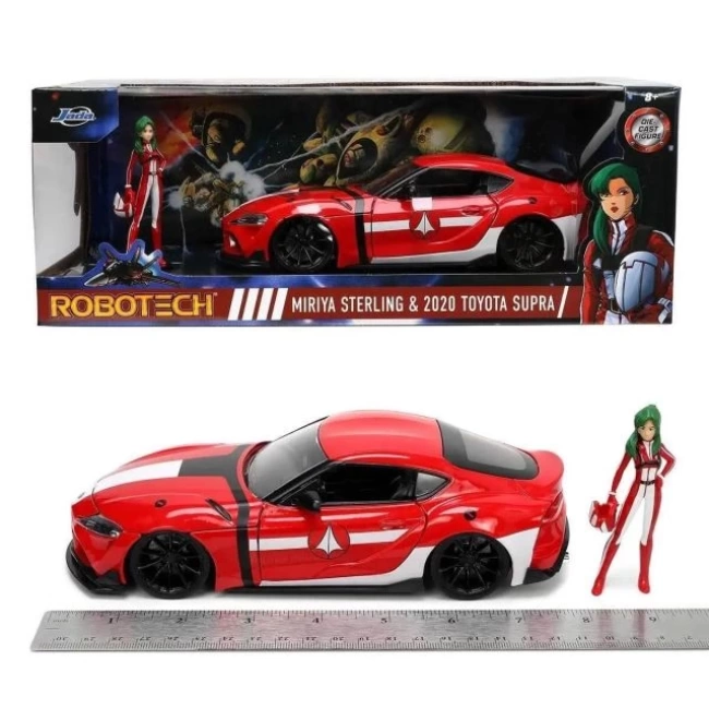 Jada Toys Robotech 2020 Toyota Supra Araba ve Miriya Sterling Figürü