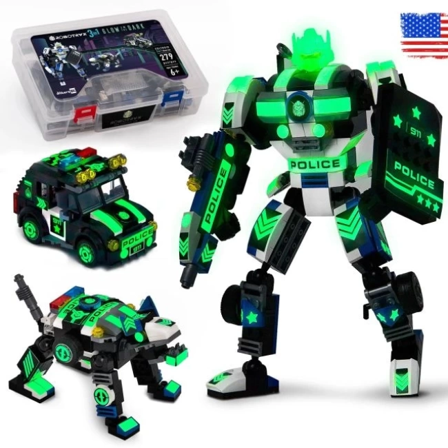 Jitterygit Robot Yapı Oyuncak Police Robot