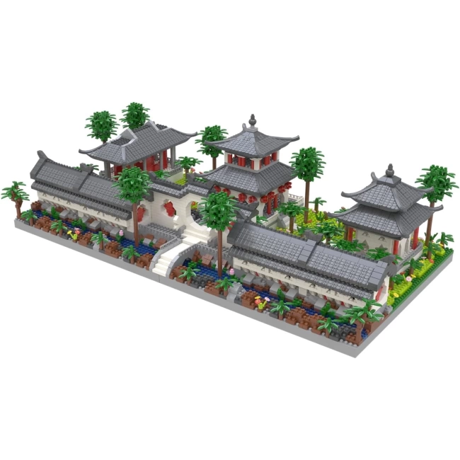 Kadablk Suzhou Bahçesinin Çin Tarzı Mimarisi, 1. Set Ön Avlu - 4222 Parça