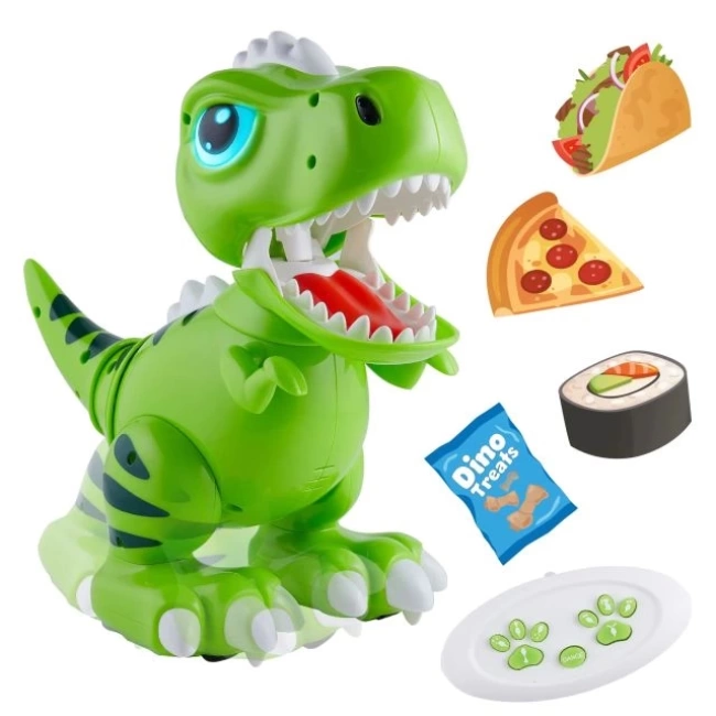 Kızlar İçin Eğlenceli Uzaktan Kumandalı Oyuncak T-rex Green Dino
