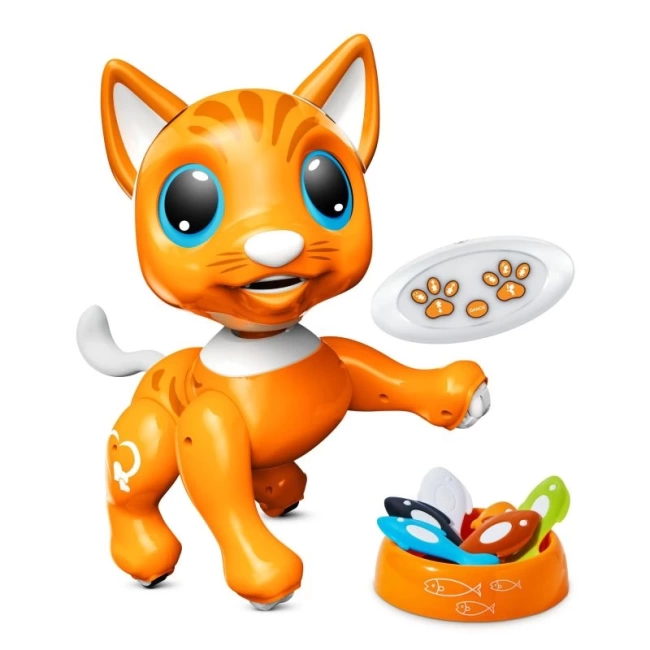 Kızlar İçin Eğlenceli Uzaktan Kumandalı Oyuncak Tabby Orange Cat