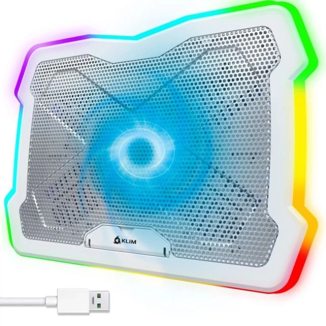 KLIM Ultimate Dizüstü Bilgisayar RGB Soğutucu White
