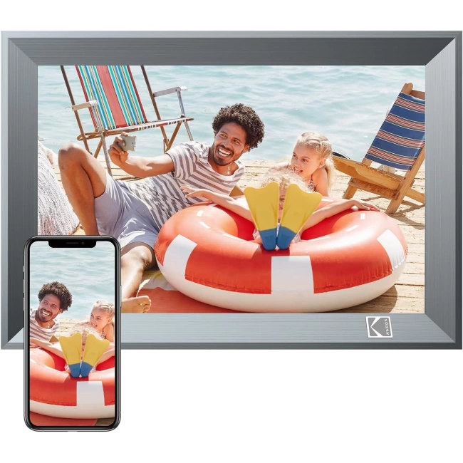 Kodak 10.1 Inc Dijital Fotoğraf Çerçevesi, WiFi - 1280x800 IPS Dokunmatik Ekran