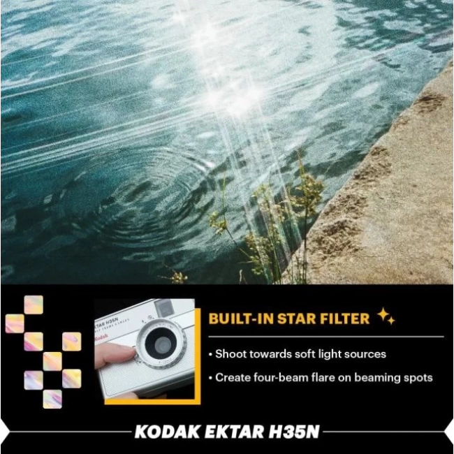 KODAK Ektar H35N Half Frame Fotoğraf Makinesi  Pembe Tekli