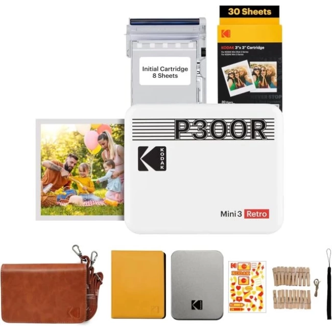 KODAK Mini 3 Retro 4PASS Taşınabilir Fotoğraf Yazıcısı