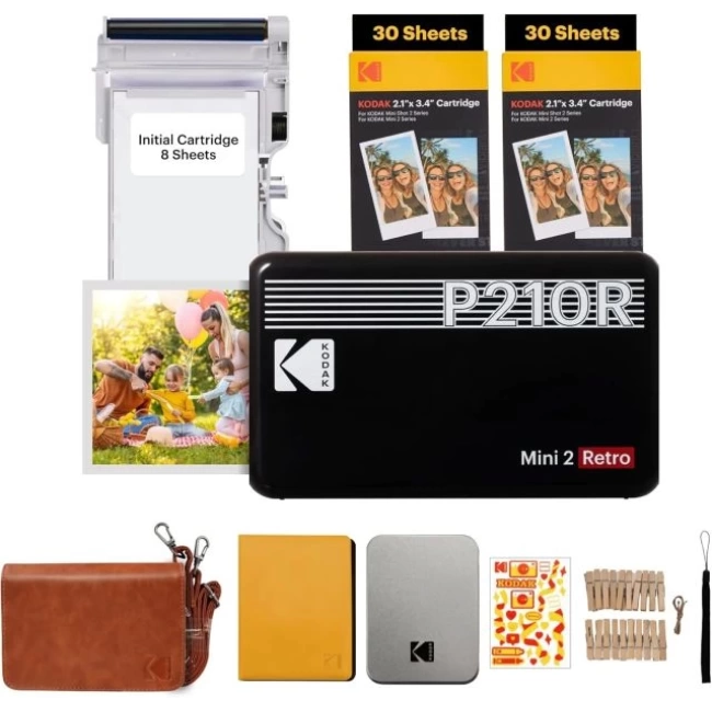 KODAK Mini 3 Retro 4PASS Taşınabilir Fotoğraf Yazıcısı