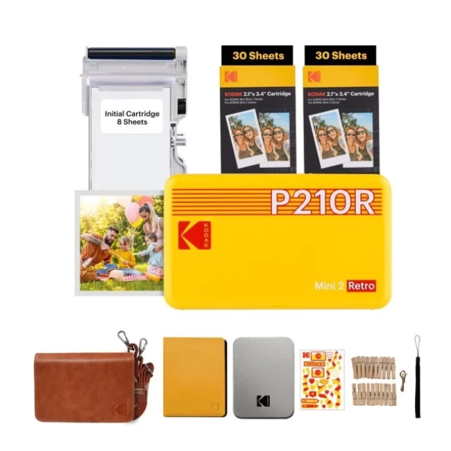 KODAK Mini 3 Retro 4PASS Taşınabilir Fotoğraf Yazıcısı