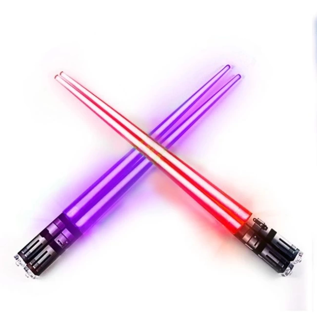 LED Parlayan Işık Sabre Yıldız Savaşları Yemek Çubukları
